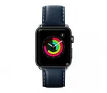 Кожаный ремешок для Apple Watch 38/40 mm LAUT OXFORD Blue (LAUT_AWL_OX_BL)