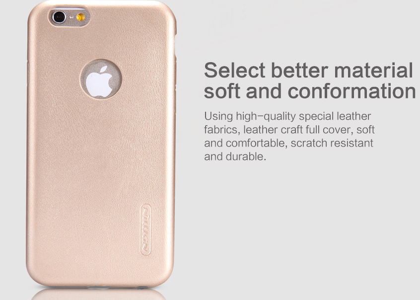 Кожаная накладка Nillkin Victoria Series для Apple iPhone 6/6S (4.7") (Золотой) - ITMag