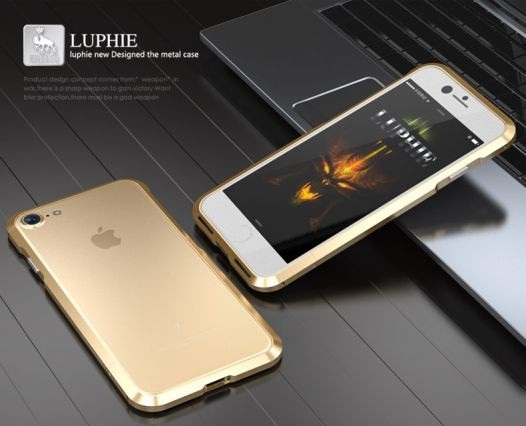 Алюминиевый бампер Luphie Blade Sword для Apple iPhone 7 (4.7") (Золотой / Серебряный) - ITMag