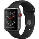 Apple Watch Series 3 GPS + Cellular 42mm Space Gray Aluminum w. Black Sport B. (MQK22)