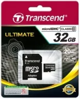 карта памяти Transcend 32 GB microSDHC class 10 + SD Adapter SDC10/32GB