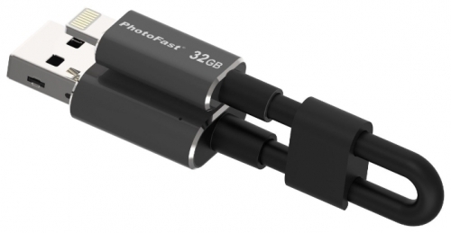 Кабель-флешка PhotoFast MemoriesCable GEN3 USB3.0 32GB- Black (MCG3U3BK32GB) - ITMag