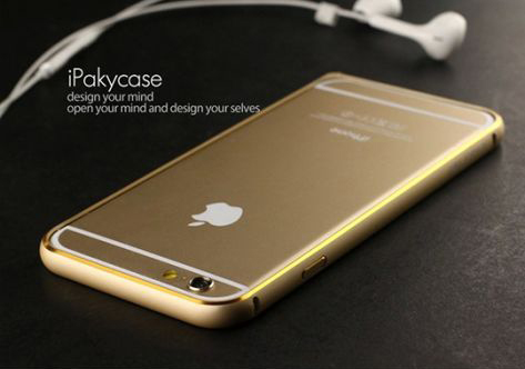 Чехол iPaky Metal Joint Series для Apple iPhone 6/6s (4.7") (Золотой) - ITMag