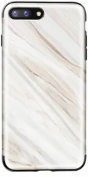 TPU чехол Rock Origin Series (Textured marble) для Apple iPhone 7 plus / 8 plus (5.5") (Белый / White marble)