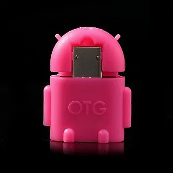 OTG-переходник EGGO microUSB-USB Фиолетовый - ITMag