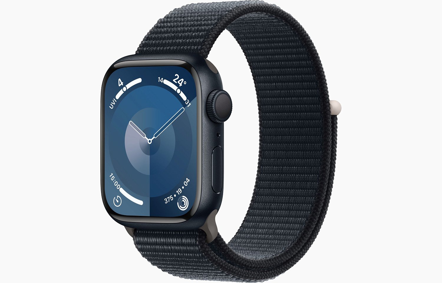 Apple Watch Series 9 GPS 45mm Midnight Aluminum Case w. Midnight S. Loop (MR9C3) - ITMag