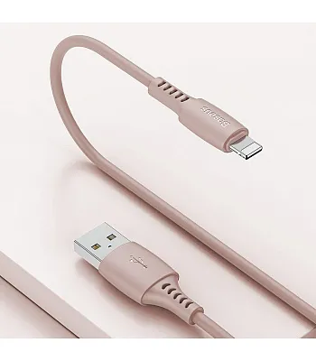 Кабель Baseus USB Cable to Lightning Colourful 2.4A 1.2m Pink (CALDC-04) - ITMag