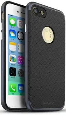 Чехол iPaky TPU+PC для Apple iPhone 7 plus (5.5") (Черный / Серый) - ITMag