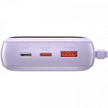 Baseus Power Bank 20000mAh з USB-C Cable Q Pow Display 22.5W White (PPQD-I02) - ITMag