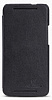 Кожаный чехол (книжка) Nillkin для HTC One / M7 (+ пленка) (Черный) - ITMag