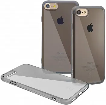 Чехол Baseus Simple Series Case (Anti-Scratch) For iPhone7 Transparent Black (ARAPIPH7-C01) - ITMag