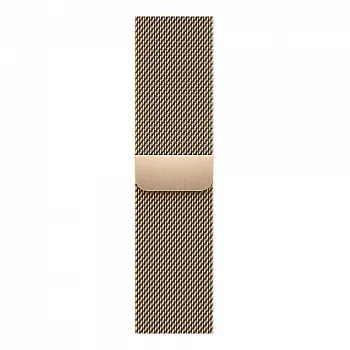 Apple Watch Series 7 GPS + Cellular 45mm Gold Stainless Steel Case with Gold Milanese Loop (MKJG3) - ITMag