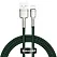 Кабель Lightning Baseus Cafule Metal Data Cable USB для Lightning 1m Green (CALJK-A06) - ITMag