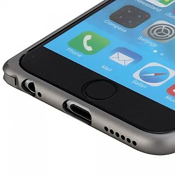 Металлический бампер Rock Arc Slim Guard для Apple iPhone 6/6S (4.7") (Серый / Grey) - ITMag