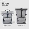 РюкзакXiaomi 90 Points Urban Roll Top Backpack Cold Grey 18,6/27,3L (6941413231671) - ITMag