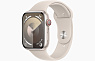 Apple Watch Series 9 GPS 41mm Starlight Aluminum Case w. Starlight Sport Band - S/M (MR8T3) - ITMag