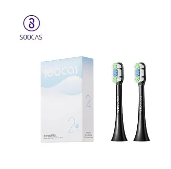 Сменные насадки Xiaomi Toothbrush Head For Soocare Brushtooth (2PCS/SET) Black - ITMag