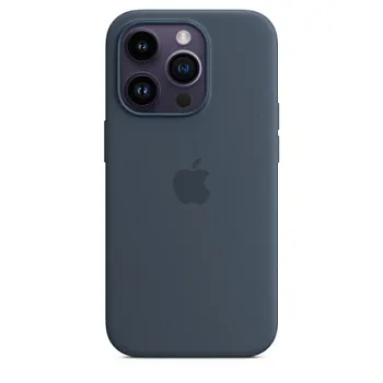 Apple iPhone 14 Pro Max Silicone Case with MagSafe - Storm Blue (MPTQ3) Copy - ITMag