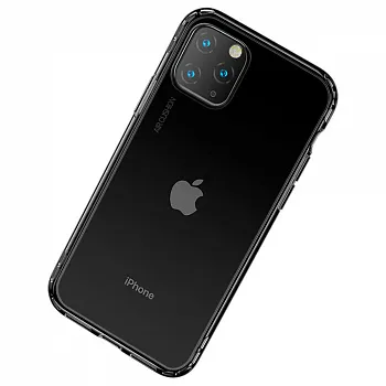 Baseus Safety Airbags Case for iPhone 11 Pro Transparent Black (ARAPIPH58S-SF01) - ITMag