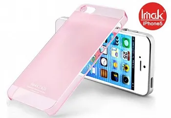 Пластиковая накладка IMAK 0,7 mm Color series для Apple iPhone 5/5S (Розовый) - ITMag