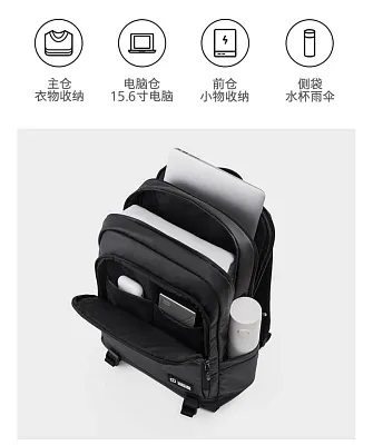 Рюкзак Xiaomi 90 Points Urban Sports Backpack Black (6941413231763) - ITMag