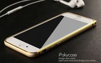 Чехол iPaky Metal Joint Series для Apple iPhone 6/6s (4.7") (Золотой) - ITMag