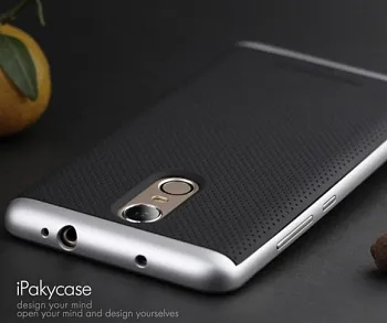 Чехол iPaky TPU+PC для Xiaomi Redmi Note 3 / Redmi Note 3 Pro (Черный / Серебряный) - ITMag