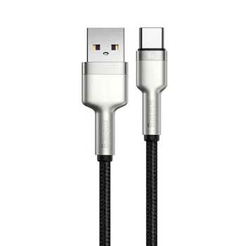 Кабель USB Type-C Baseus Cafule Series Metal Data Cable USB to Type-C 66W 1m Black (CAKF000101) - ITMag
